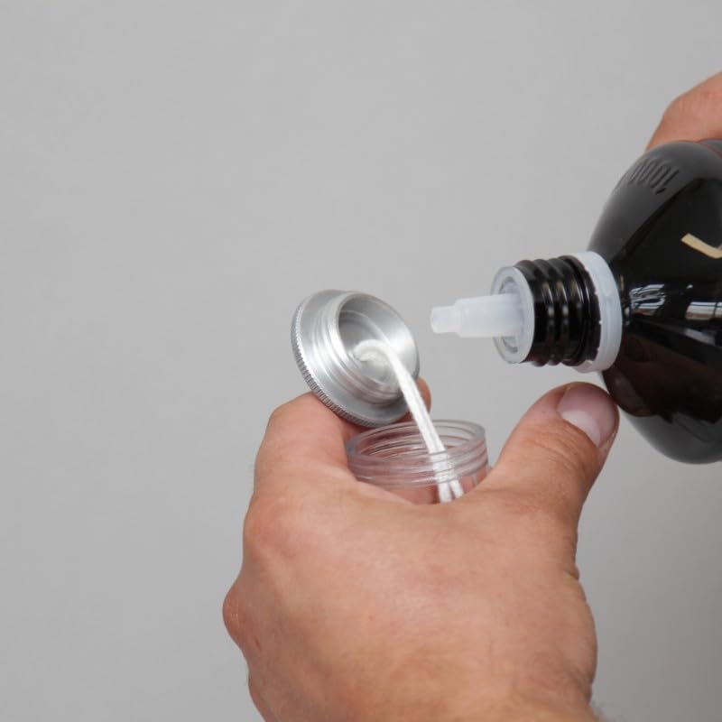 Smokeless and Odourless Premium Dutch Lamp Oil with Intergrated Easy Pour Funnel, Clear Candle Oil - Image 4
