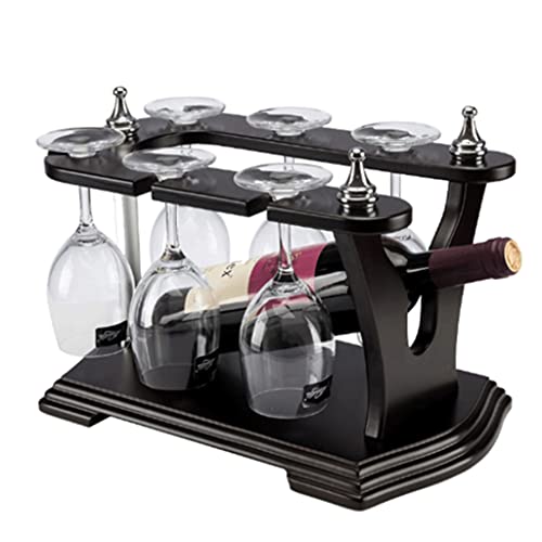 Soporte de vino retro en madera maciza estilo europeo