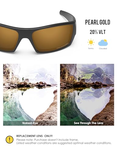 Image of BLAZERBUCK Anti-salt Polarized Replacement Lenses for Oakley Gascan OO9014 Sunglass