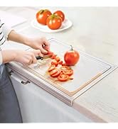 17x13" Acrylic Cutting Board With Juice Groove 5MM Thicker Clear Chopping