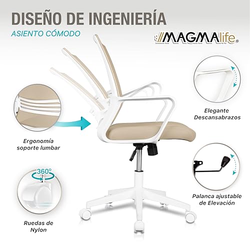 Reviews de Silla para Escritorio Precio los mejores 5. 3 Silla para Escritorio Precio marca MAGMALIFE (3)