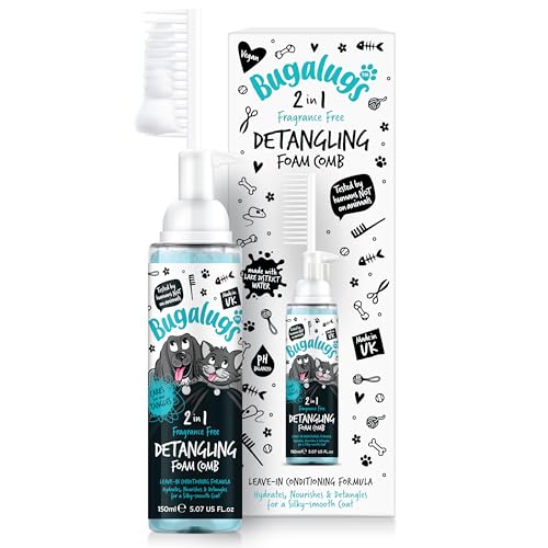 Bugalugs - Acondicionador Leave-In Sin Fragancia - Perros - 250ml - Desenreda y Cuida con Suavidad