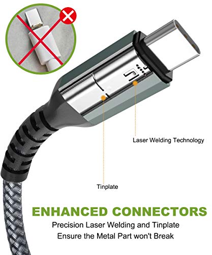 image for BrexLink USB 3.0 Type C Cable, USB C to USB A Charger Cable (2m 2-Pack