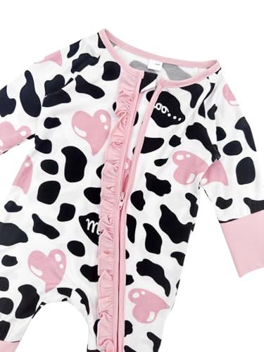 Bow Dream Baby Girl Clothing Footies Bamboo Rayon Baby Girl Clothes Baby Romper Jumpsuit Newborn-24 Months3