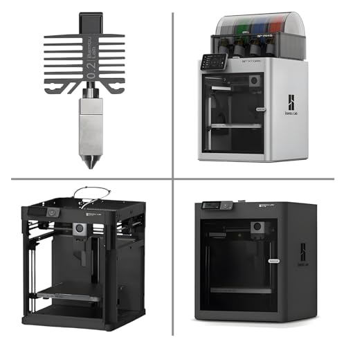 Original 0.2mm Stainless Steel Nozzle Assembly Hotend Kit for Bambu Lab X1 Series and P1 Series,Compatible with P1S P1P X1C X1 Carbon 3D Printer