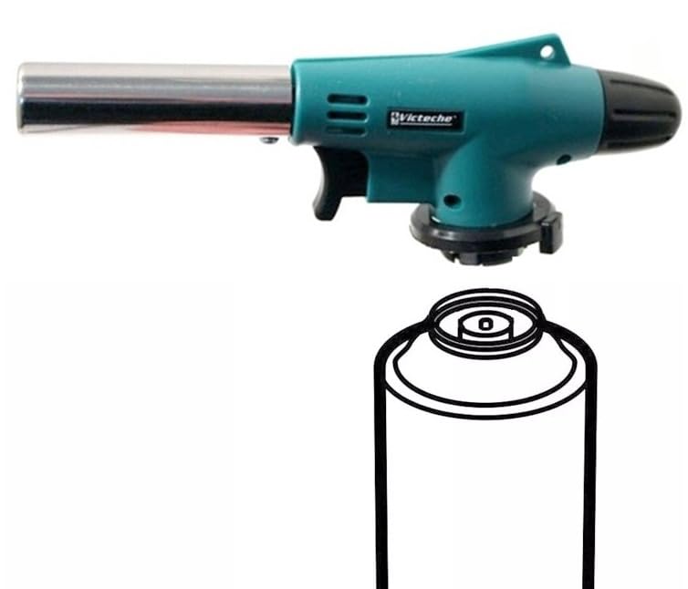 SALDATORE BRUCIATORE SVERNICIATORE CANNELLO A GAS ACC. PIEZO CON CARTUCCIA 227GR