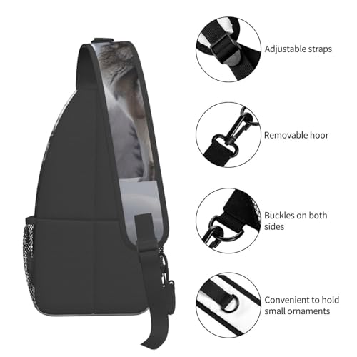 Bolso cruzado para hombre tipo mochila de pecho miniatura 5