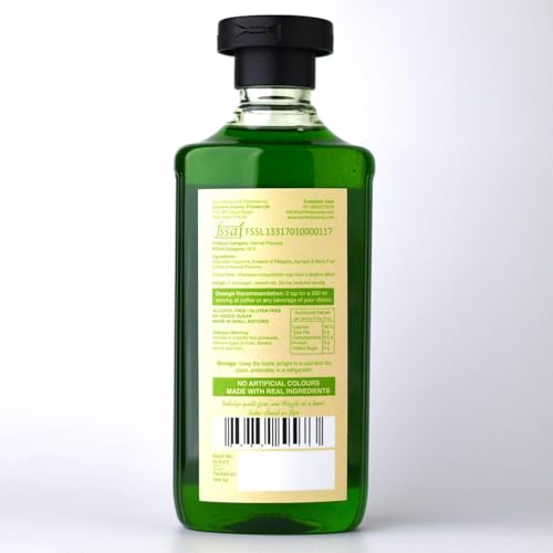Image of Carmine Zero Sugar Pistachio Syrup - 330g | Sweetened with Pure Monk Fruit | Plant-Based | No Added Sugar or Artificial Ingredients, No Artificial Colors