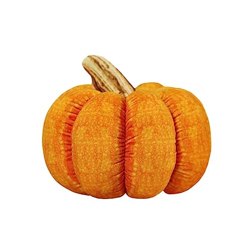 3D Simulated Pumpkin Pillow Plush Soft Vegetables Cushion Kids Halloween Home Decor(15cm)