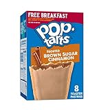 Pop-Tarts Toaster Pastries, Breakfast Foods, Kids Snacks, Frosted Brown Cinnamon Sugar, 13.5oz Box (