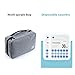 Produktbild LYXDZW Große Kapazität Kulturtaschen Tragbare Reise Make-up Taschen Zipper Kulturbeutel Wasserdicht Kosmetiktasche Faltbar Waschtasche Für Damen Herren 25x7x17cm (Color : Gray Set 5)