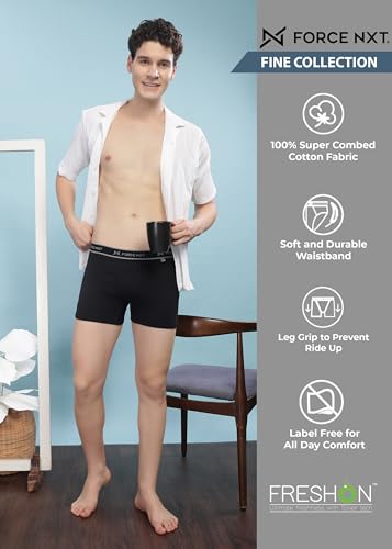 Image of Force NXT Men's Super Combed Cotton Regular Solid Brief | Soft Men Brief Innerwear | Best underwear for Men |Actual Color May Vary