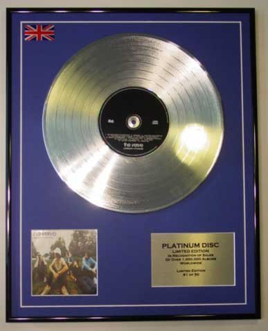 THE VERVE/LTD EDITION CD PLATINUM DISC/URBAN HYMNS