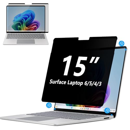 Protector de pantalla extraíble para Surface Laptop de 15 pulgadas antiespía y luz azul 1