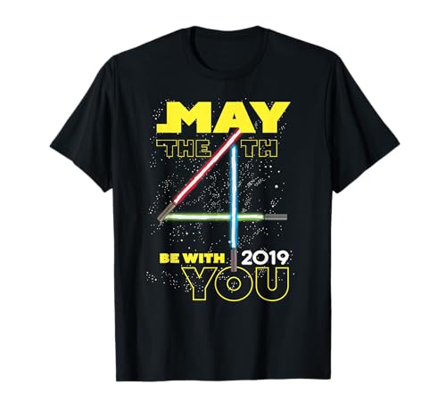 Star Wars May The 4th Be With You 2019 Lightsabers T-Shirt