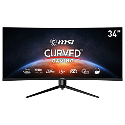 Ecran incurvé 34 (21:9) MSI Optix MAG342CQRV 4K UWQHD (Noir) à