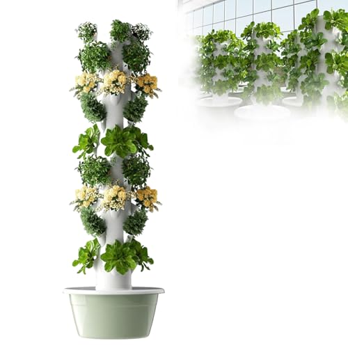 Sistema de cultivo hidropónico con luces LED de cultivo para jardinería vertical interior, kit completo para cultivo de plantas sin tierra