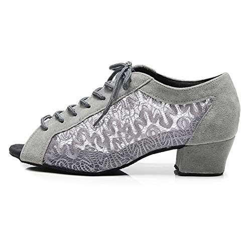 Chaussures de danse femme anti-glisse avec talon haut stable pour danses de salon