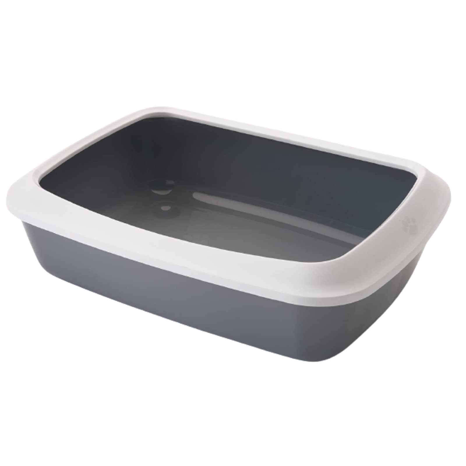 Savic Iriz Cat Litter Tray with Rim, 17", Prevent Throwing of cat Litter, Durable, Lightweight, Easy to use and Reduces Odor, Perfect Starter for Toilet Training Your Kitten, Cold Grey (B09FKL21H5) Amazon Price History, Amazon Price Tracker