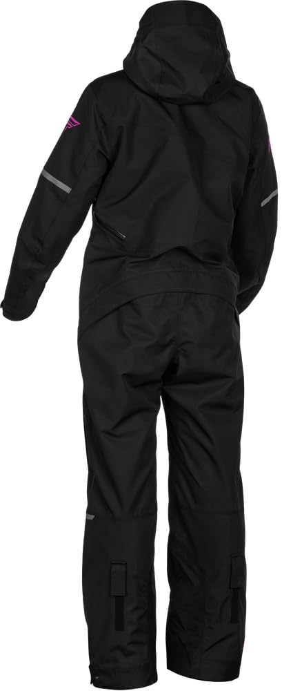 Fly Racinig Women's Cobalt Monosuit Snow Suit (Black/Fuschia (Shell), Large)