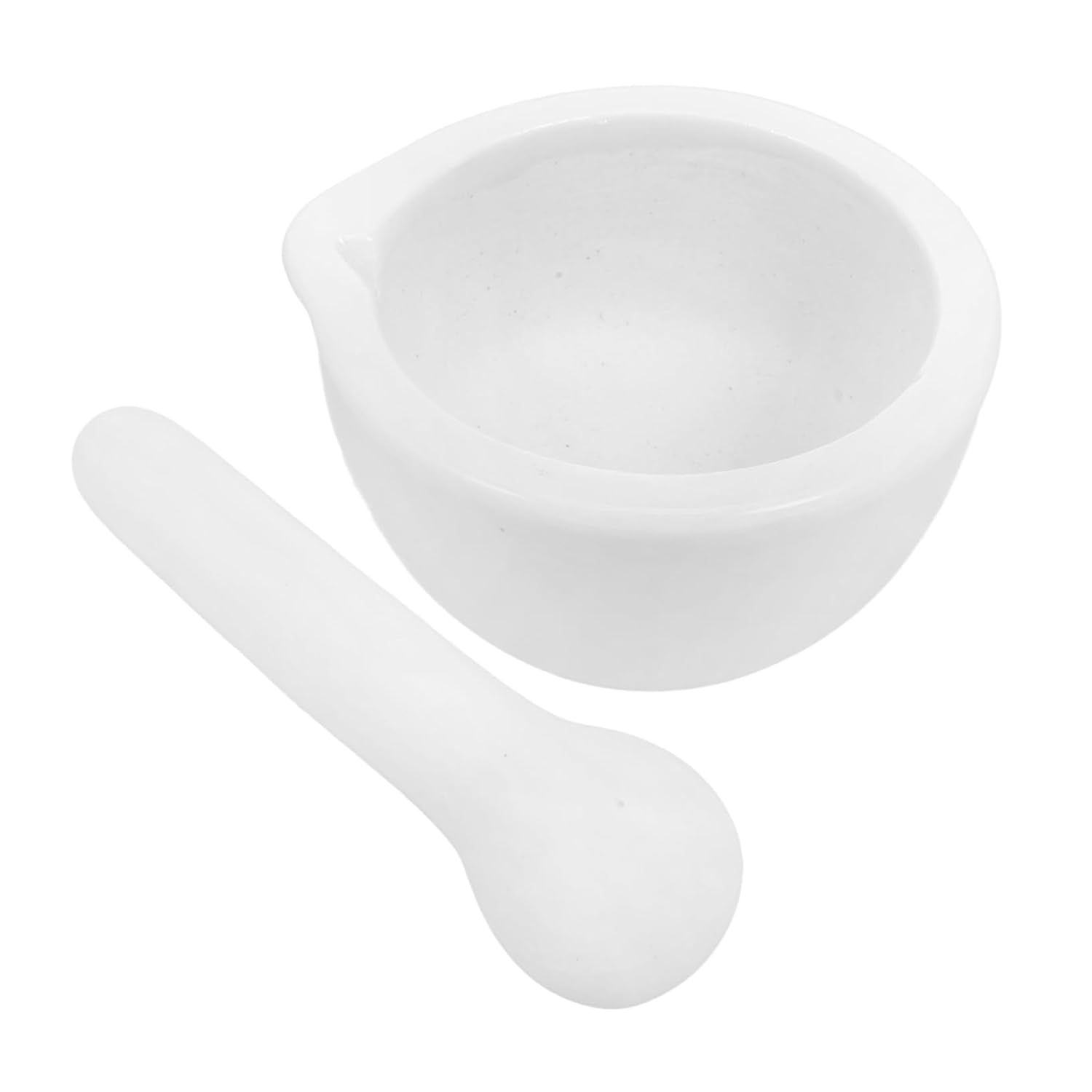 ABOOFAN 60MM Research Enamel Grinding Rod with Bowl Laboratory Chemical Consumables Porcelain Mortar and Pestle for Grinding and Mixing