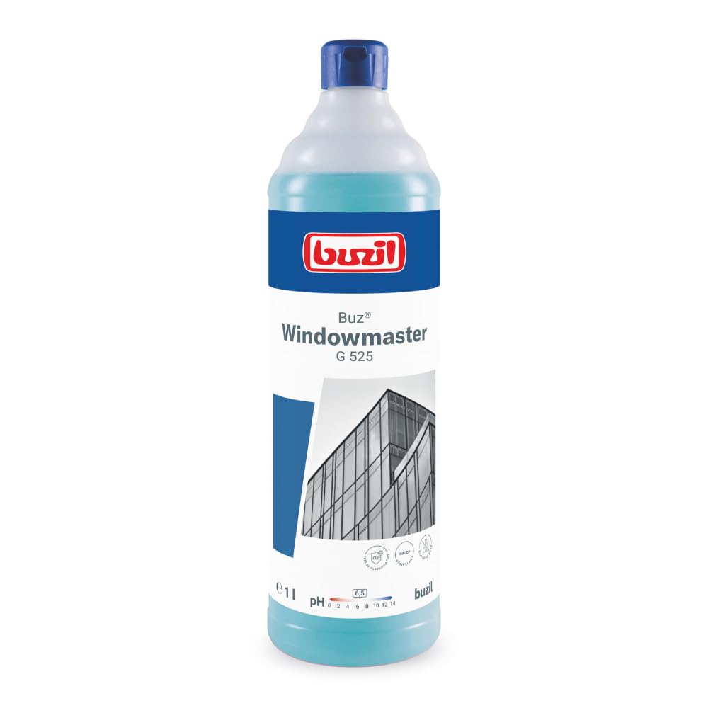 12x Buz® Windowmaster Glas- und Fensterreiniger-Konzentrat | Flasche (1 l)