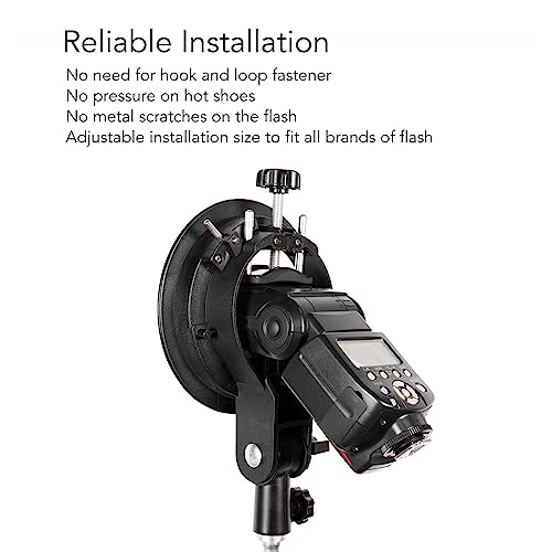 Soporte tipo S ajustable para evitar caídas de flash de estudio 4