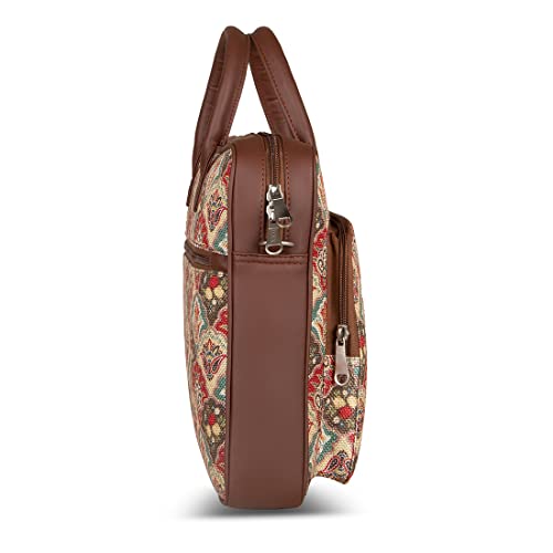 ZOUK Printed Unisex laptop messenger bag for work
