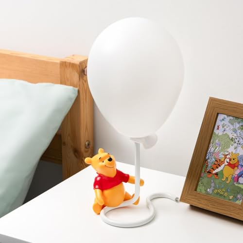 Image of Paladone Winnie The Pooh Ballon Light - Officially Licensed Pooh Bear Lamp for Bedside Table, Mulicoloured Mood Lighting Nursery Decor