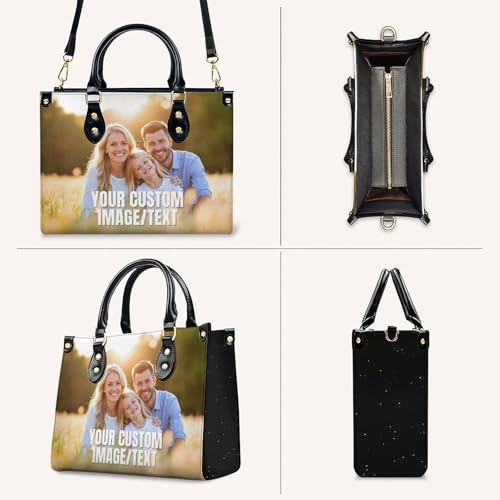 Bolso de cuero personalizado para mujer miniatura 5