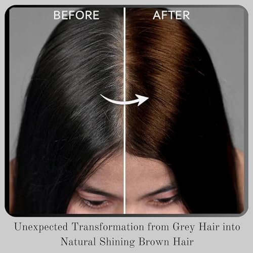 Image of Natural Hair Colour Brown For Women & Men | 100% Natural | Ammonia & PPD Free | Herbal Organic Hair Colour | Plant-Based-No Chemicals | Nature Henna Powder | 9 Organic Ayurvedic Extracts | Nature Brown Pack of 2 (200 gm)