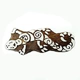  Indianbeautifulart Lizard Textildruckblock Keramik Handgemachten Stempeln Schrott Buch Stempel