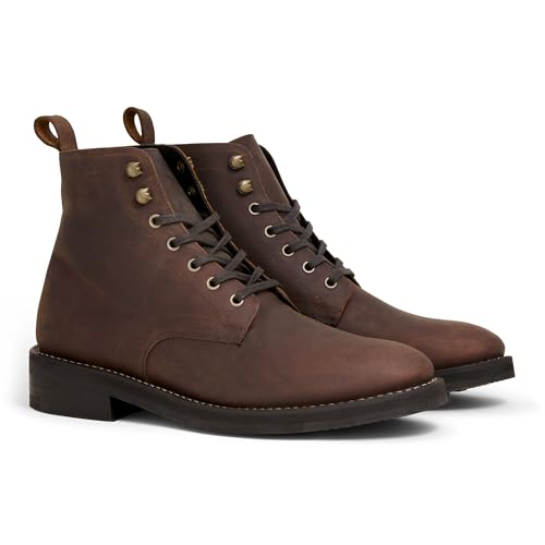 Image of Denali Men's Boot - Premium Full-Grain Leather Ankle Boot with Studded Outsole & Glove-Lined Interior