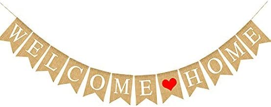 Katoom Welcome Home Banner Herzlich Willkommen Zuhause Girlande