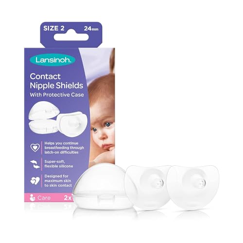 Lansinoh Contact Nipple Shields with Case (24mm Large)