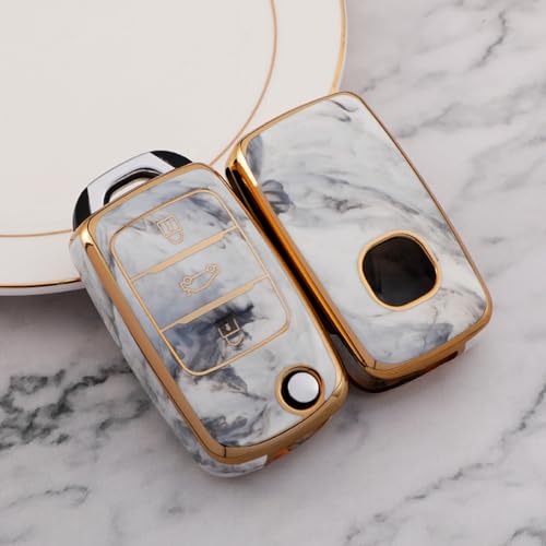Funda de TPU Gris para Llave Changan CS75 y CS55 con Llavero Protector 3