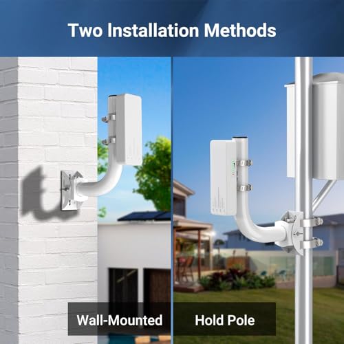 Support pont sans fil fixation murale antenne CPE et point d'accès - 2