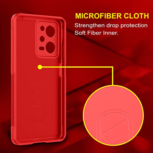 Image of Amazon Brand - Solimo Back Case Cover for Mi Redmi Note 12 Pro 5G | Compatible for Mi Redmi Note 12 Pro 5G Back Case Cover | Matte Case | Liquid Silicon Magic Case with Camera Protection | Red
