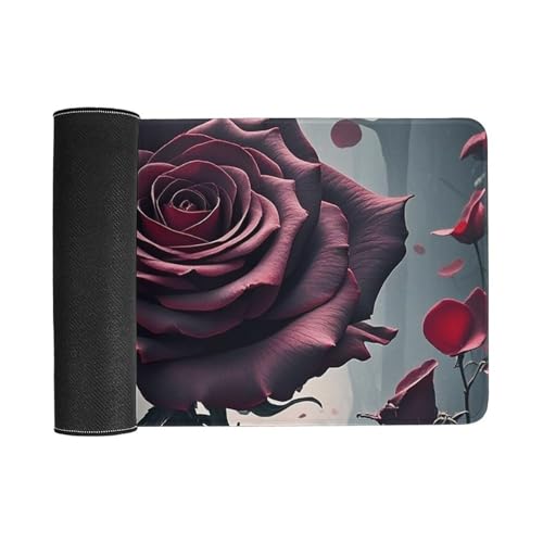 Rose Gothic Gaming Mouse Mat Large Desk Pad 24 X 12 Inches miniatura 3