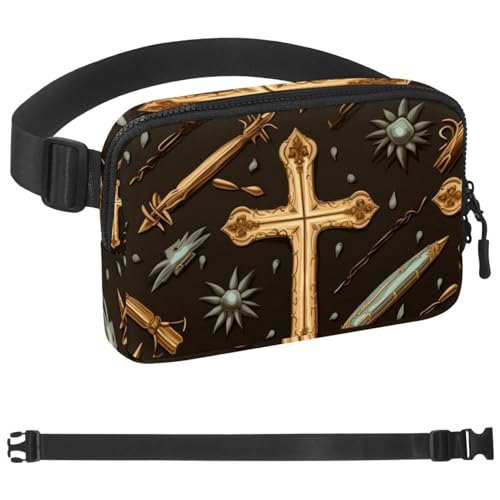 Riñonera de cruz de Pascua para evitar rebotes al correr y caminar