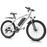 Vivi Electric Bike for Adults, Peak 1000W Ebike 26' Electric Mountain Bike, 22MPH Adult Electric Bicycles Commuter Ebike with 48V Battery, Up to 50 Miles, 21 Speed, SGS Certified to UL2849