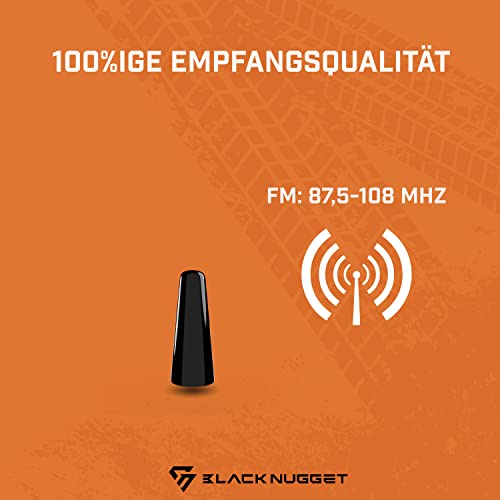 BlackNugget® Autoantenne 3cm - Universal Kfz Antenne - Dachantenne mit erstklassiger Empfangsqualität - Kurze Auto Antenne für AM & FM Empfang - DAB Antenne Auto - Kurzstabantenne – Bild 6