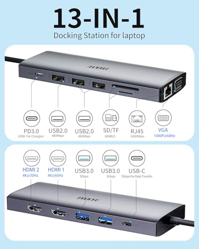 Station d'accueil double moniteur USB C pour un télétravail efficace - 2