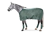 Einzigartige Fliegendecke aus engmaschingen Polyestermesh mit integriertem Rückenteil aus atmungsaktiven, leichtem Anit-Sweat-Material, das vor Auskühlen schützt. Die abnehmbare Kreuzbegurtung sorgt für sicheren Sitz bei Transport und auf der Weide. Limit