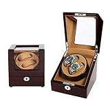 Diseño exquisito: el elegante diseño de mano natural, la concha de madera de calidad premium con piano de lujo barnizado, el interior con almohada ultra suave y flexible puede ser compatible con todos los tamaños de relojes con diferentes marcas.