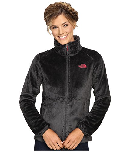 The North Face Osito 2 Womens Jacket - Medium/Asphalt Grey-Cerise Pink