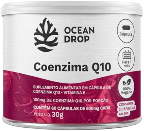 Coenzima Q10 + Vitamina E (60 cápsulas 700mg) - Ocean Drop