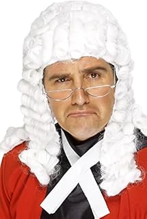 Smiffys Judges Wig Display Bag - White