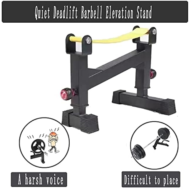 2 Stand Quiet Deadlift Barbell Elevation Stand¡