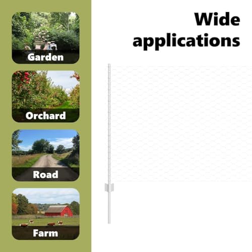 vidaXL Zaun mit Pfosten Silber 1 x 50 m Stahl, Verstellbare Außenumzäunung, moderner Gartenzaun, stabiler Raumteiler, vielseitige Sichtschutzlösung für Gärten